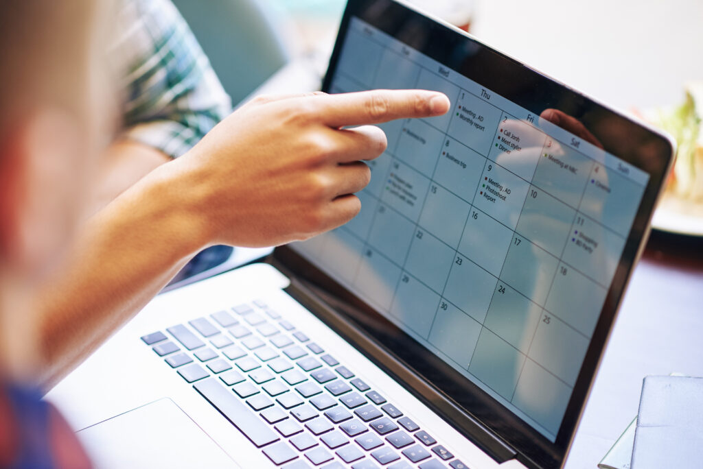 booking with online calendar